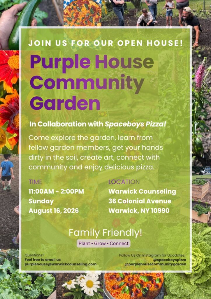 Purple House Community Garden Warwick, NY