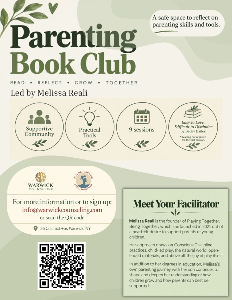 warwick counseling parenting book club
